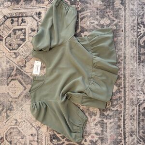 Aritzia Sage Green Top